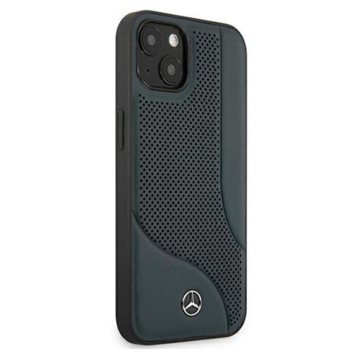 Mercedes - Mercedes iPhone 13 Mini Skal Läder - Marinblå