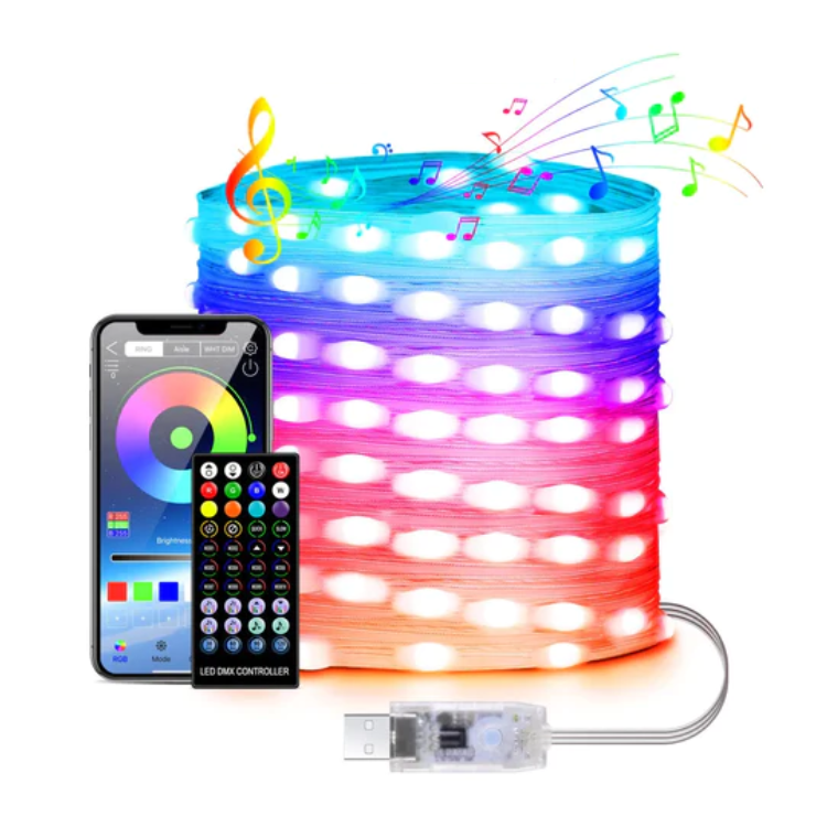 LED String Lights För Juldekoration 5M - Flerfärgad (5 M) | 264 | AlltMobil