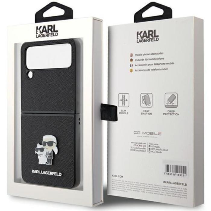 KARL LAGERFELD - Karl Lagerfeld Galaxy Z Flip 4 Mobilskal Saffiano Pins