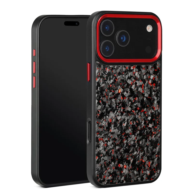 iPhone 17 Pro Max Mobilskal MagSafe Aramid Fiber Forged (Röd) | 2353 | AlltMobil