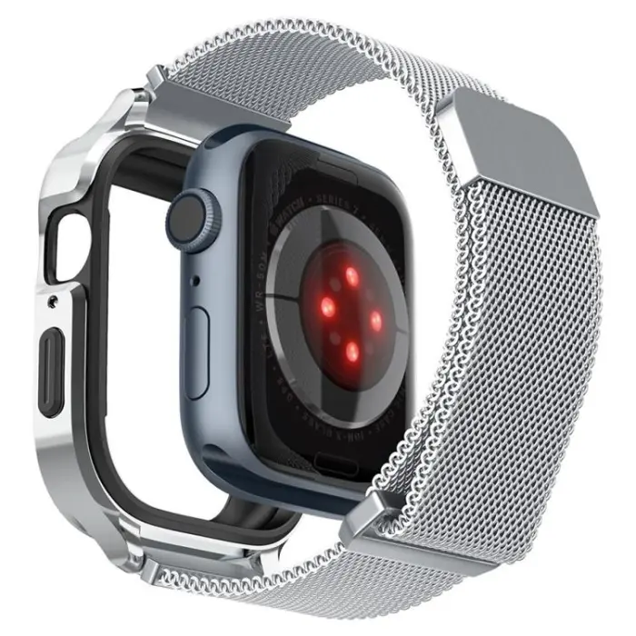 Spigen - Spigen Apple Watch 4/5/6/7/8/SE (44/45mm) Armband - Silver