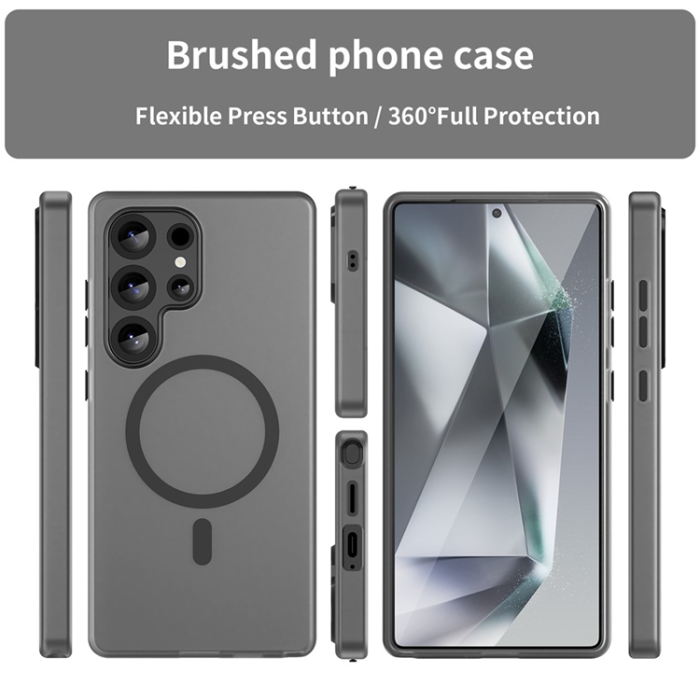 A-One Brand - Galaxy S25 Ultra Mobilskal MagSafe Slim Matte - Svart