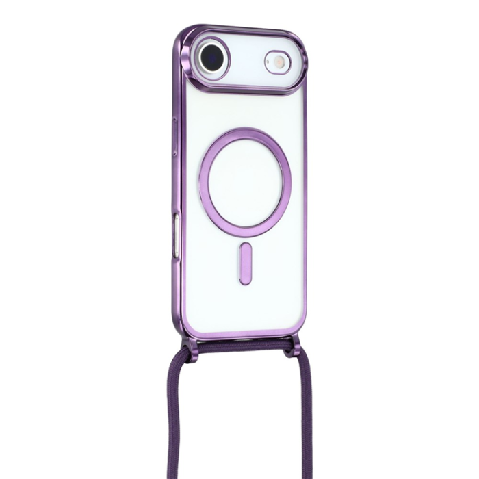 A-One Brand - iPhone Air Mobilskal MagSafe Electroplating Edge TPU - Lila