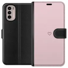Gustaf - Pl&aring;nboksfodral till Motorola Moto G31 med Litet Hj&auml;rta