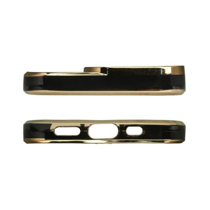 OEM - Galaxy A12 Skal Gold Frame - Svart