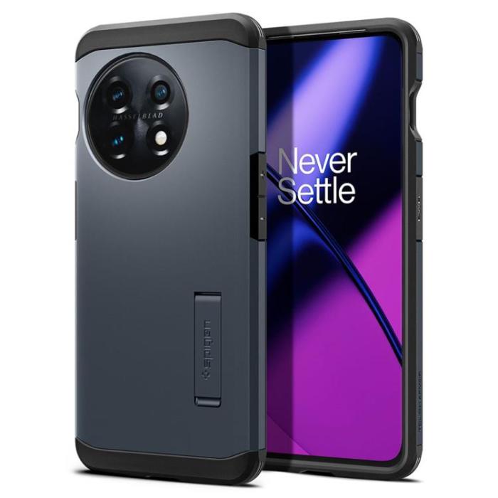 UTGATT1 - Spigen Oneplus 11 5G Mobilskal Tough Armor Metal Slate