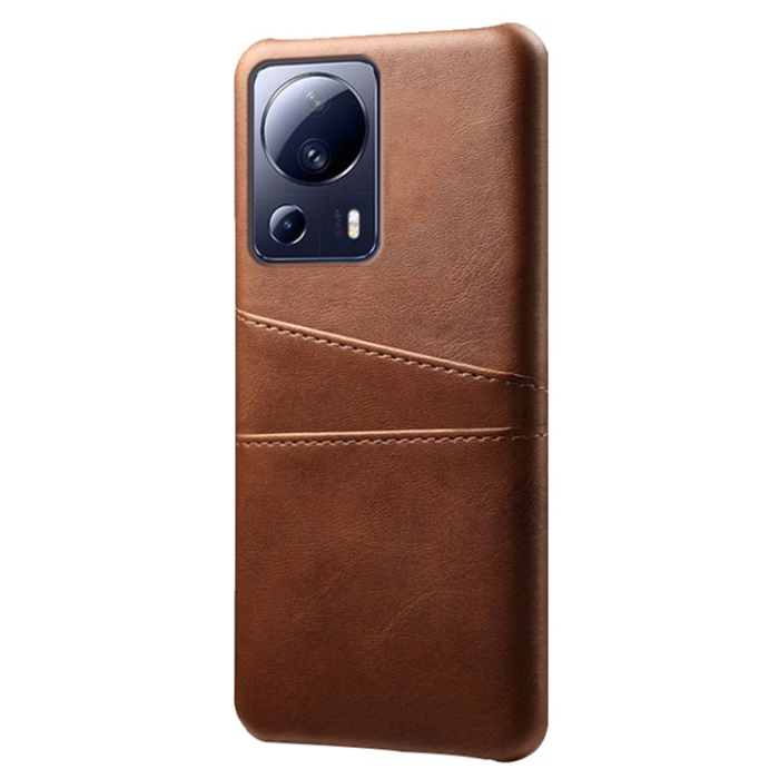 OEM - Xiaomi 13 Lite Mobilskal Korthållare PU-Läder - Brun