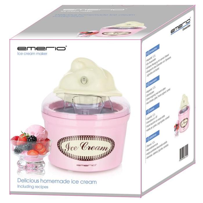 Emerio - EMERIO Glassmaskin Retro Rosa 1.2l