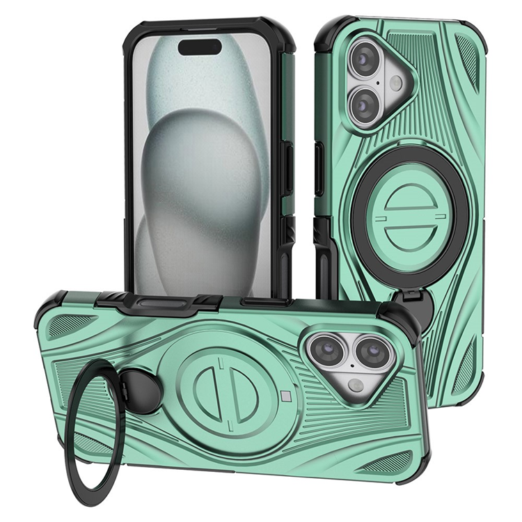 iPhone 17 Mobilskal MagSafe Magnetic Kickstand - Grön | 2353 | AlltMobil