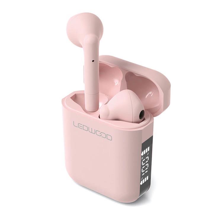 Ledwood In-Ear Hörlur Apollo TWS True Wireless Mic - Rosa | 505771 | AlltMobil
