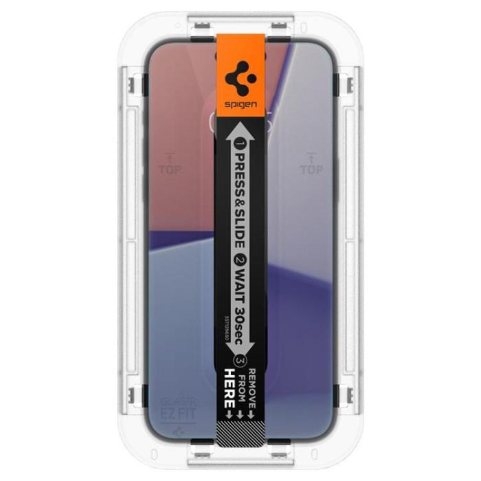 Spigen - Spigen iPhone 15 Pro Härdat Glas Skärmskydd Privacy
