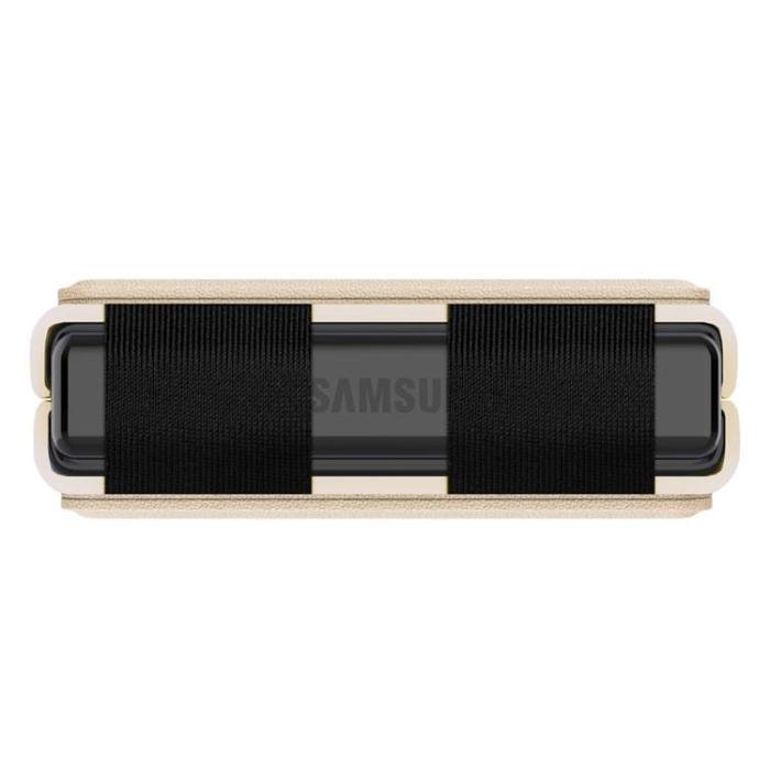 Nillkin - Nillkin Galaxy Z Flip 4 Skal Qin Series - Guld