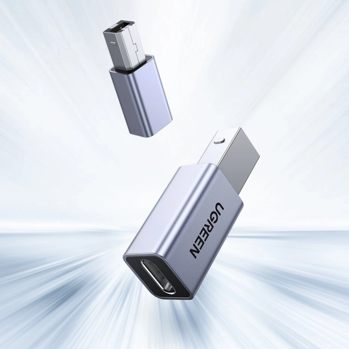 Ugreen - Ugreen Adapter USB Typ C - USB Typ B - Grå