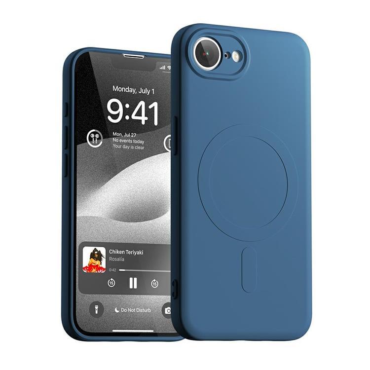 Mercury iPhone 16e Mobilskal MagSafe Semi-Silikon - Blå | 2353 | AlltMobil