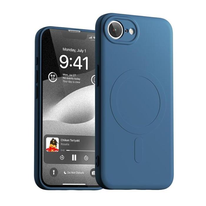 Mercury - Mercury iPhone 16e Mobilskal MagSafe Semi-Silikon - Blå