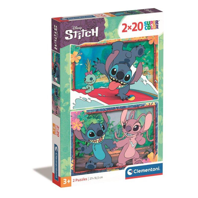 CLEMENTONI Pussel 2x20 Pcs Disney Stitch