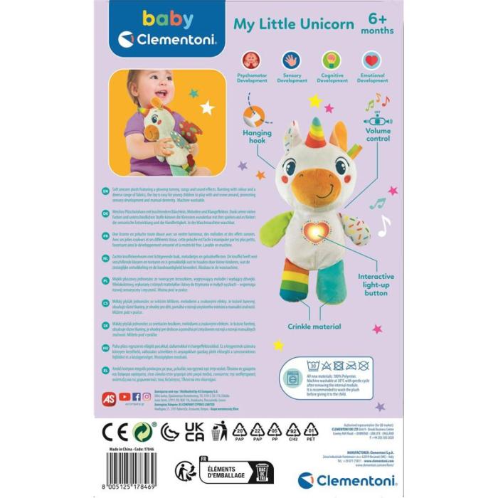 CLEMENTONI - CLEMENTONI Plush Baby Unicorn
