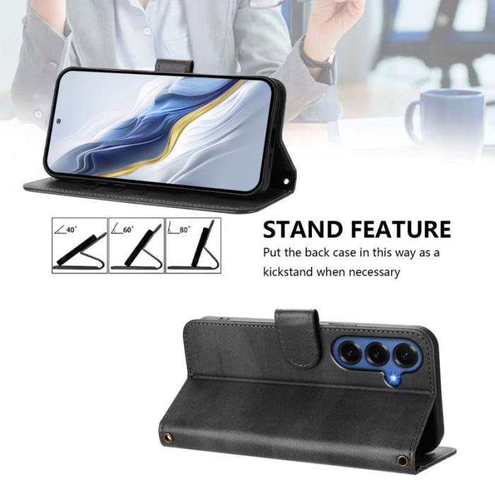OEM - Plånboksfodral för Samsung Galaxy S26 Plus Konstläder Stativ - Svart