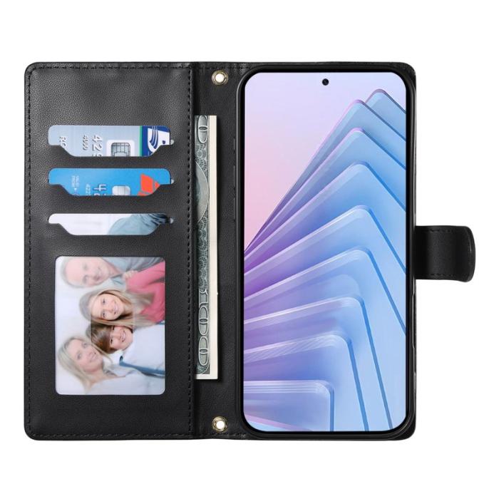 OEM - Plånboksfodral för Samsung Galaxy S26 Plus Konstläder Stativ - Svart