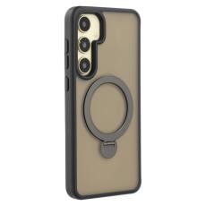 OEM - Mobilskal f&ouml;r Samsung Galaxy S26 Magnetiskt Ring Kickstand TPU + PC - Svart