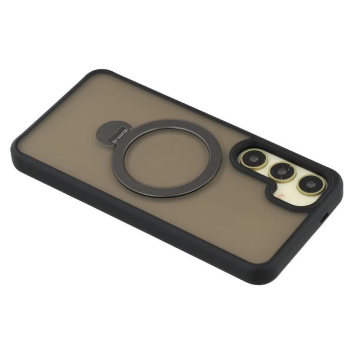 OEM - Mobilskal för Samsung Galaxy S26 Magnetiskt Ring Kickstand TPU + PC - Svart