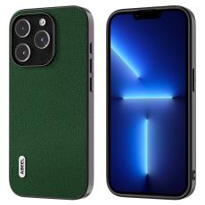 ABEEL - ABEEL Mobilskal till iPhone 13 Pro Max &Auml;kta L&auml;der Gr&ouml;n &Auml;kta L&auml;der Leather