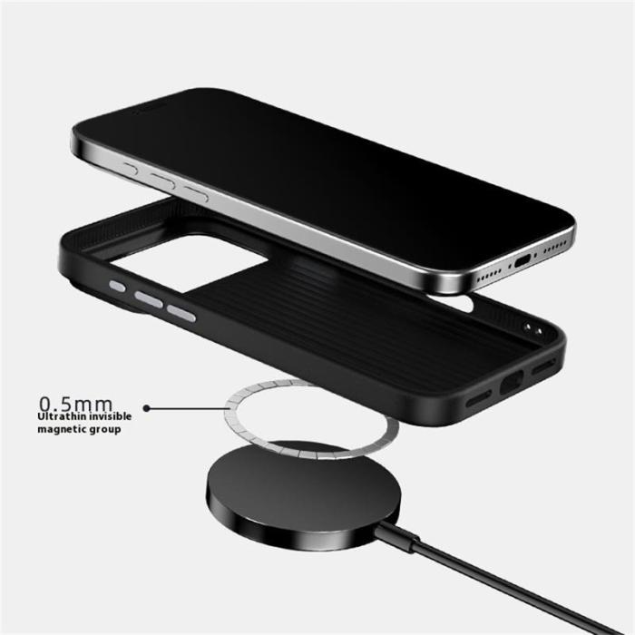 ABEEL - ABEEL Mobilskal till iPhone 17 Pro MagSafe Kroko Textur Brun