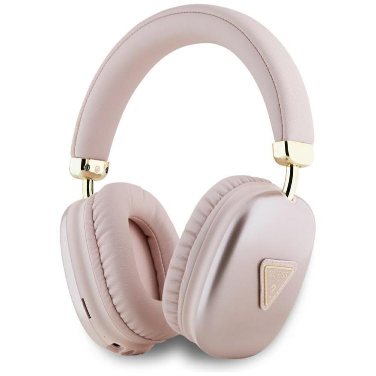 Guess Over-Ear Hörlurar Bluetooth 5.3 Metallic Triangle Logo (Rosa) | 505771 | AlltMobil