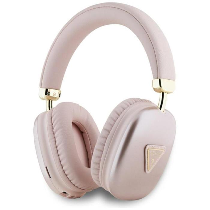 Guess - Guess Over-Ear Hörlurar Bluetooth 5.3 Metallic Triangle Logo - Rosa
