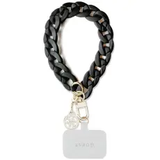 Guess - Guess Universal Mobilrem Acrylic 4G Charm - Svart