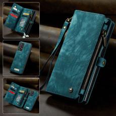 Caseme - CASEME 008 Series Konstl&auml;der Pl&aring;nboksfodral f&ouml;r Samsung Galaxy A32 5G - Bl&aring;