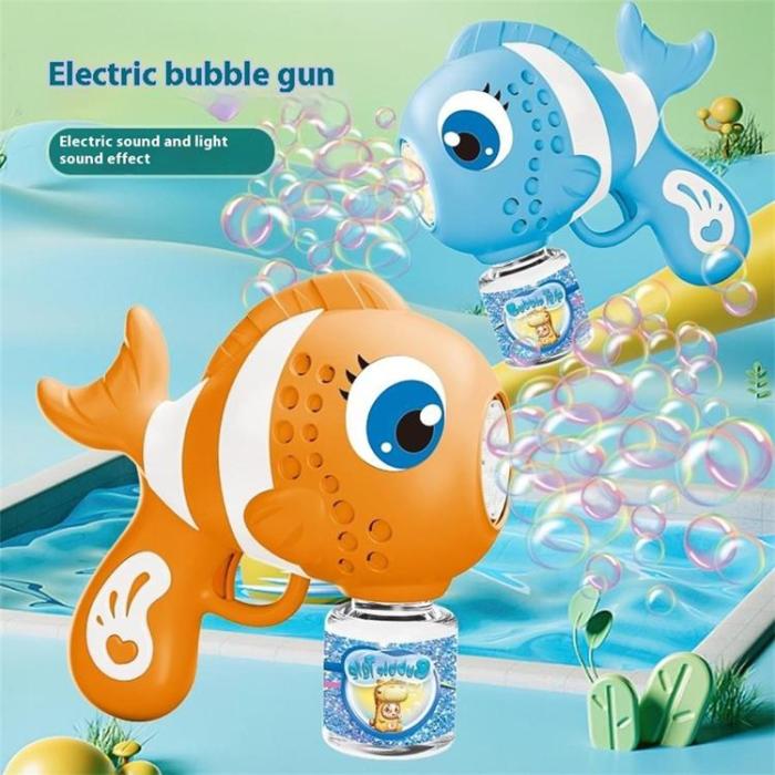OEM - Elektrisk clownfiskformad bubbelmaskin för Barn (Ålder 3+)