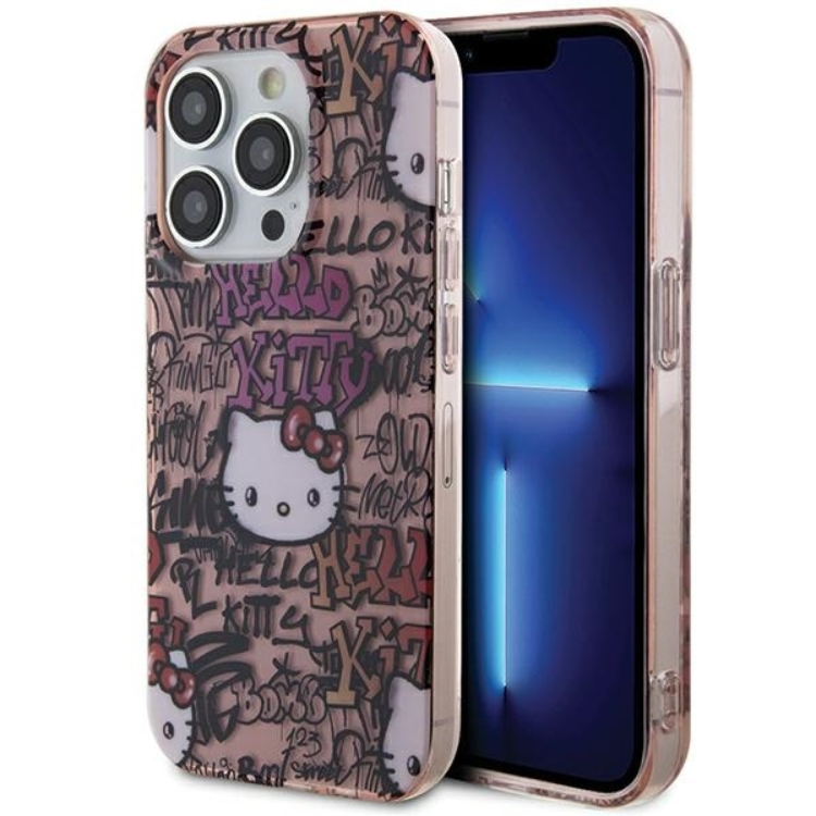 Hello Kitty iPhone 13 Pro Mobilskal Tags Graffiti - Rosa | 2353 | AlltMobil