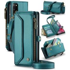 Caseme - CASEME Pl&aring;nboksfodral Konstl&auml;der f&ouml;r Samsung Galaxy S20 4G/5G - Gr&ouml;n