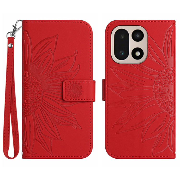 OnePlus 15 5G Plånboksfodral Sunflower Imprint Konstläder (Röd) | 2353 | AlltMobil