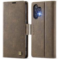AUTSPACE - AUTSPACE Samsung Galaxy A32 5G Fodral KonstL&auml;der - Brun