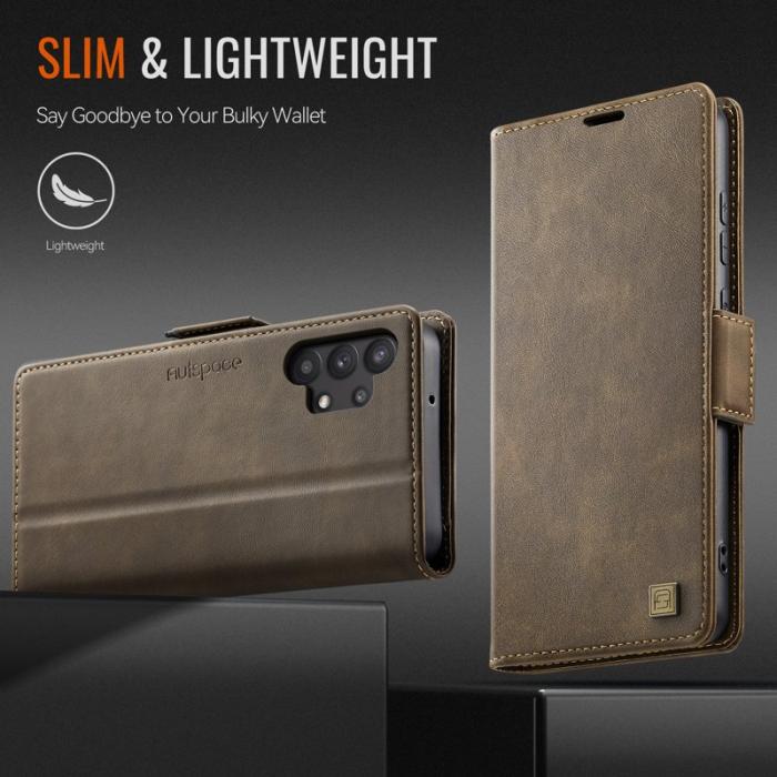 AUTSPACE - AUTSPACE Samsung Galaxy A32 5G Fodral KonstLäder - Brun