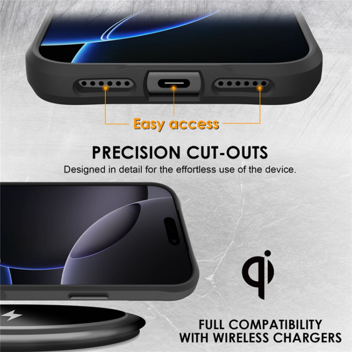 A-One Brand - iPhone 17 Pro Max Mobilskal MagSafe Carbon Fiber Texture - Svart