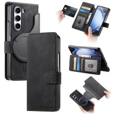 CASENEO - CASENEO Samsung Galaxy Z Fold6 Fodral KonstL&auml;der - Svart
