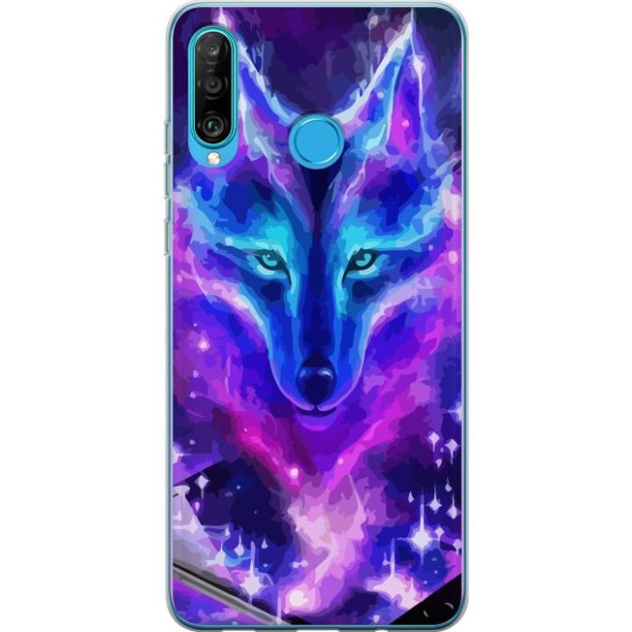 iSecrets - Mobilskal till Huawei P30 lite med Neon Varg