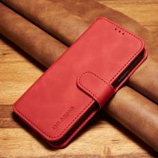 DG.MING - DG.MING Retro Wallet Mobilskal f&ouml;r iPhone XS 5.8 tum - R&ouml;d