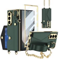 GKK - GKK Samsung Galaxy Z Fold6 Fodral - PU, Kickstand - Gr&ouml;n