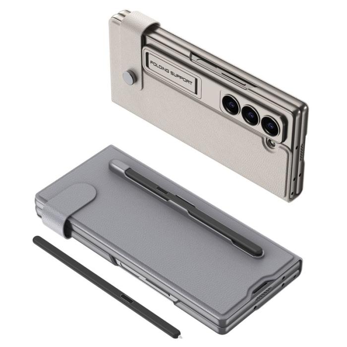 GKK - GKK Samsung Galaxy Z Fold6 Fodral PC+PU - Grå