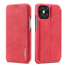 LC.imeeke - LC.IMEEKE iPhone 12 Pro Fodral KonstL&auml;der - R&ouml;d