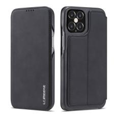 LC.imeeke - LC.IMEEKE iPhone 12 Pro Fodral KonstL&auml;der - Svart
