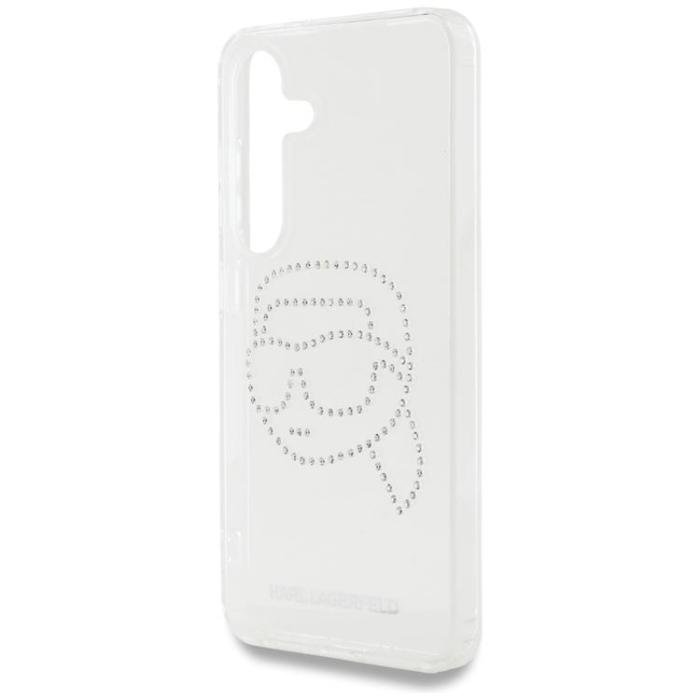KARL LAGERFELD - Karl Lagerfeld Galaxy S25 Mobilskal Rhinestones Karl Head Logo - Transparent