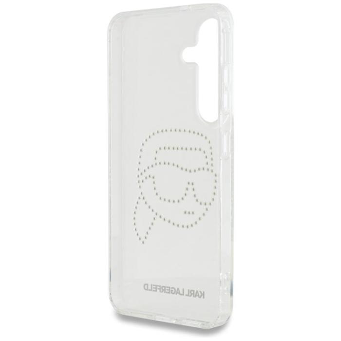 KARL LAGERFELD - Karl Lagerfeld Galaxy S25 Mobilskal Rhinestones Karl Head Logo - Transparent