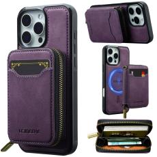 LC.imeeke - LC.IMEEKE L6 iPhone 14 Pro Max Pl&aring;nboksfodral Konstl&auml;der - Lila