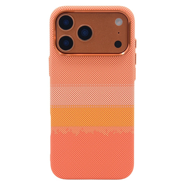 iPhone 17 Pro Max Mobilskal Magsafe Carbon Fiber (Orange Nebula) | 2353 | AlltMobil