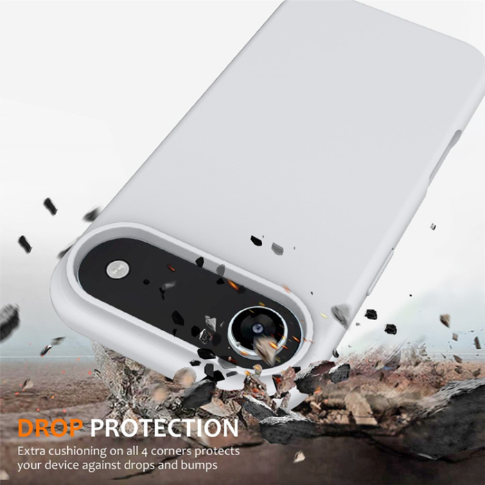 A-One Brand - iPhone 17 Air Mobilskal MagSafe Silikon Anti-Drop - Vit